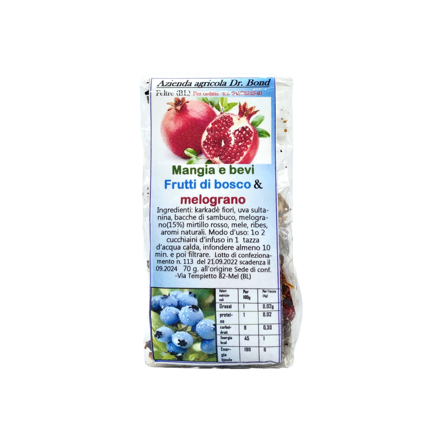 Frutti di bosco e melograno